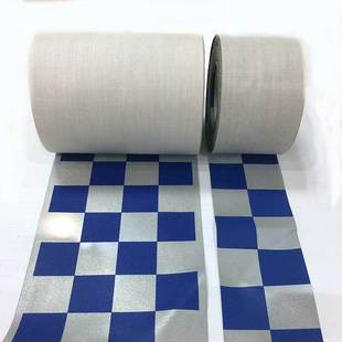 亮银TC江南在线(中国)布印刷方格 安全警示服用方格江南在线(中国)带