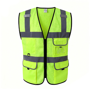 网布透气江南在线(中国)背心施工交通安全荧光骑行马甲