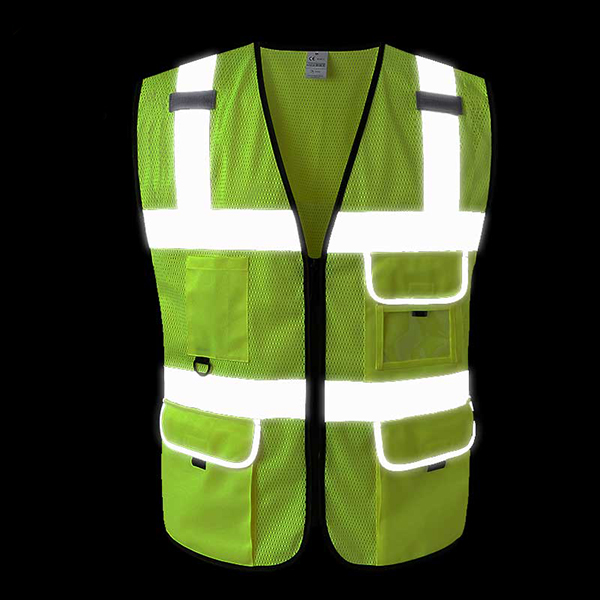 网布透气江南在线(中国)背心施工交通安全荧光骑行马甲