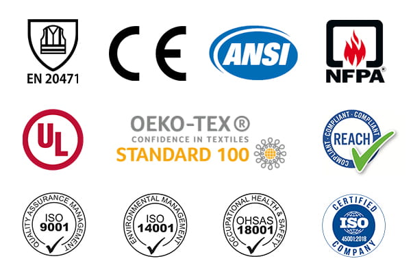 江南在线(中国)证书EN20471证书