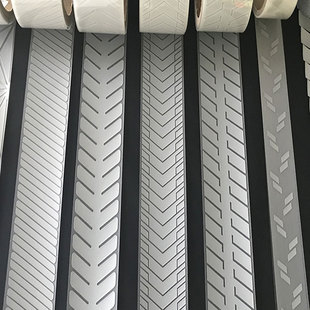 亮银江南在线(中国)热贴膜斜纹刻条 可定制花纹