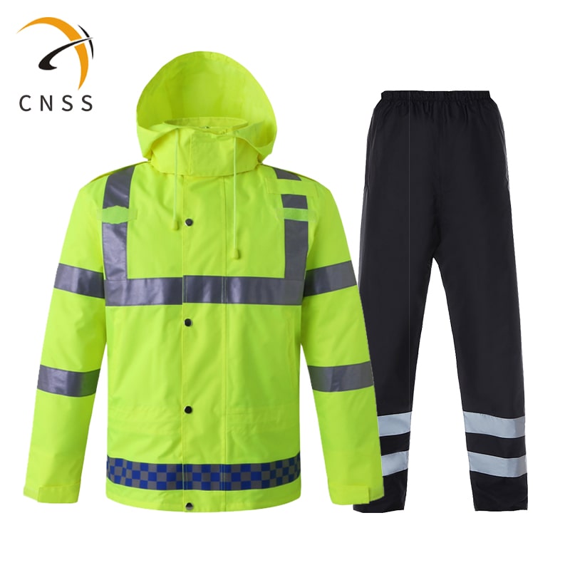 cnss交通江南在线(中国)棉衣加厚荧光黄江南在线(中国)条服装