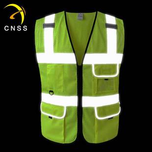 网布透气江南在线(中国)背心施工交通安全荧光骑行马甲